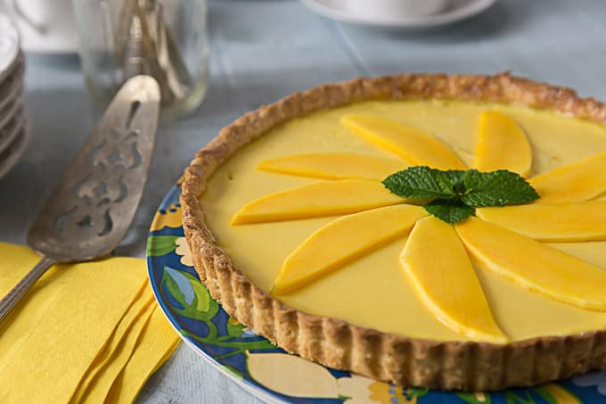 Tropical Mango & Passion Fruit Curd Sunshine Tart: A Burst of Exotic Flavors