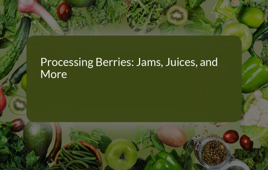 Processing Berries: Jams, Juices, and More