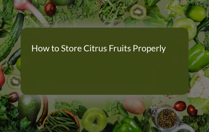 How to Store Citrus Fruits Properly: Tips for Freshness and Longevity