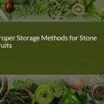 Mastering the Art of Proper Storage Methods for Stone Fruits