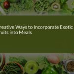 Creative Ways to Incorporate Exotic Fruits into Your Meals